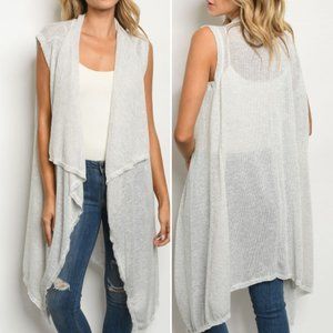 GREY DUSTER / CARDIGAN VEST
